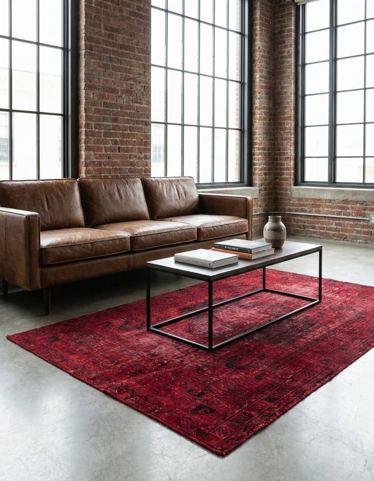 Detail image of 3' 10 x 6' 4 Hand Knotted Ultra Vintage Persian Wool Rug