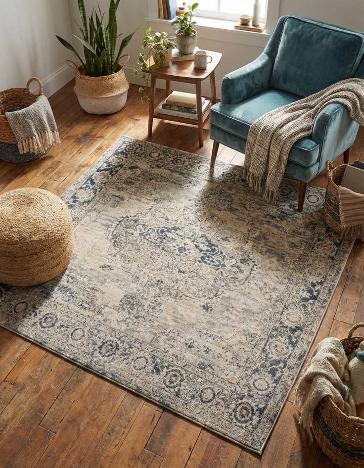 Detail image of 5' 3 x 5' 3 Oregon Square Rug