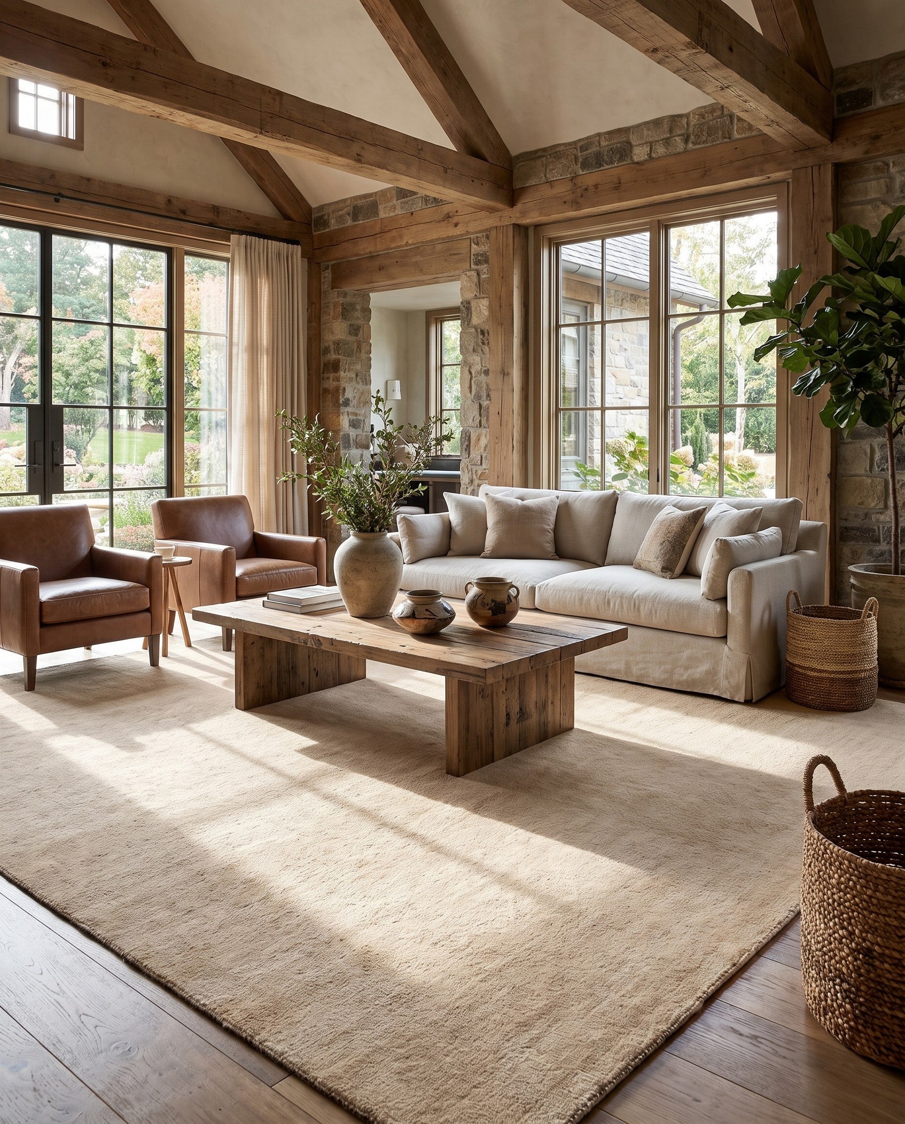 9' 10 x 9' 10 Hand Knotted Solid Gabbeh Wool Square Rug