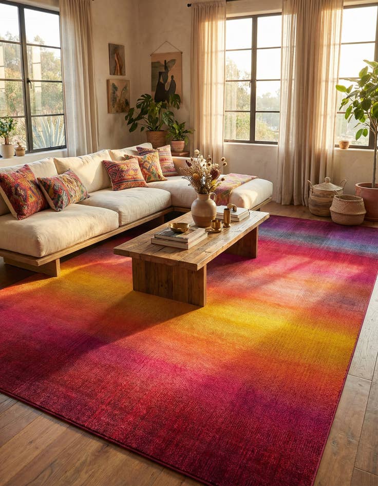 Detail image of 10' 6 x 16' 5 Washable Hyacinth Rug