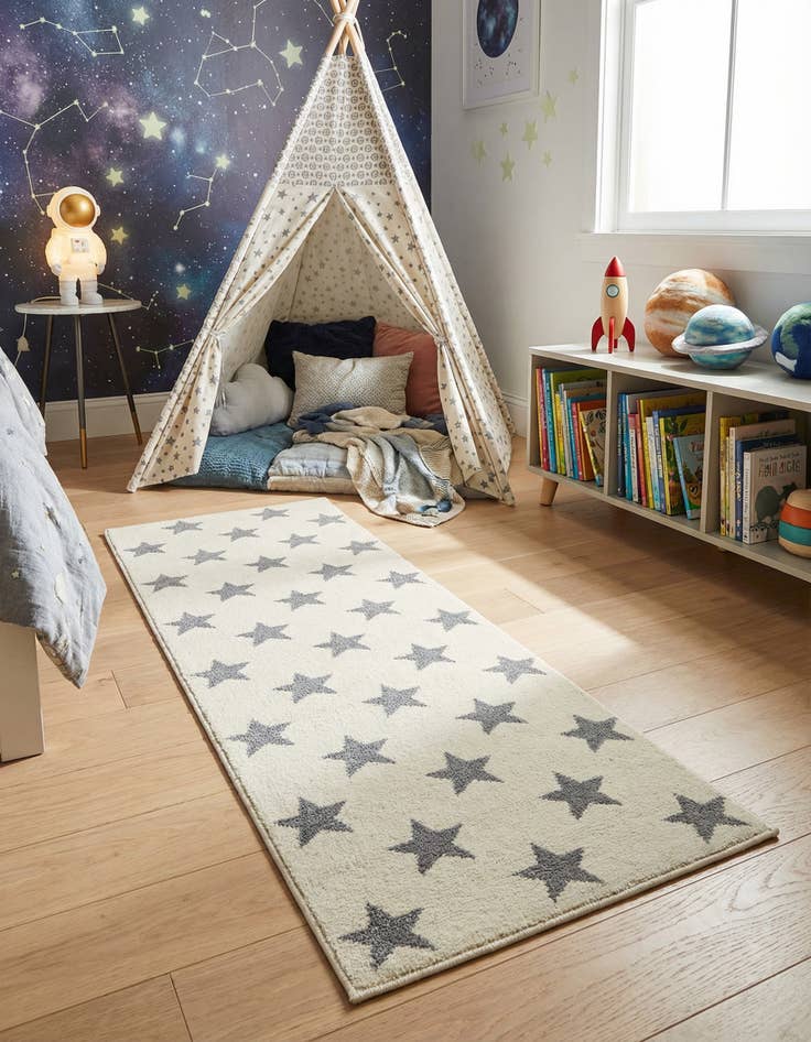 Detail image of 2' 2 x 5' Whimsy Kids Runner Rug