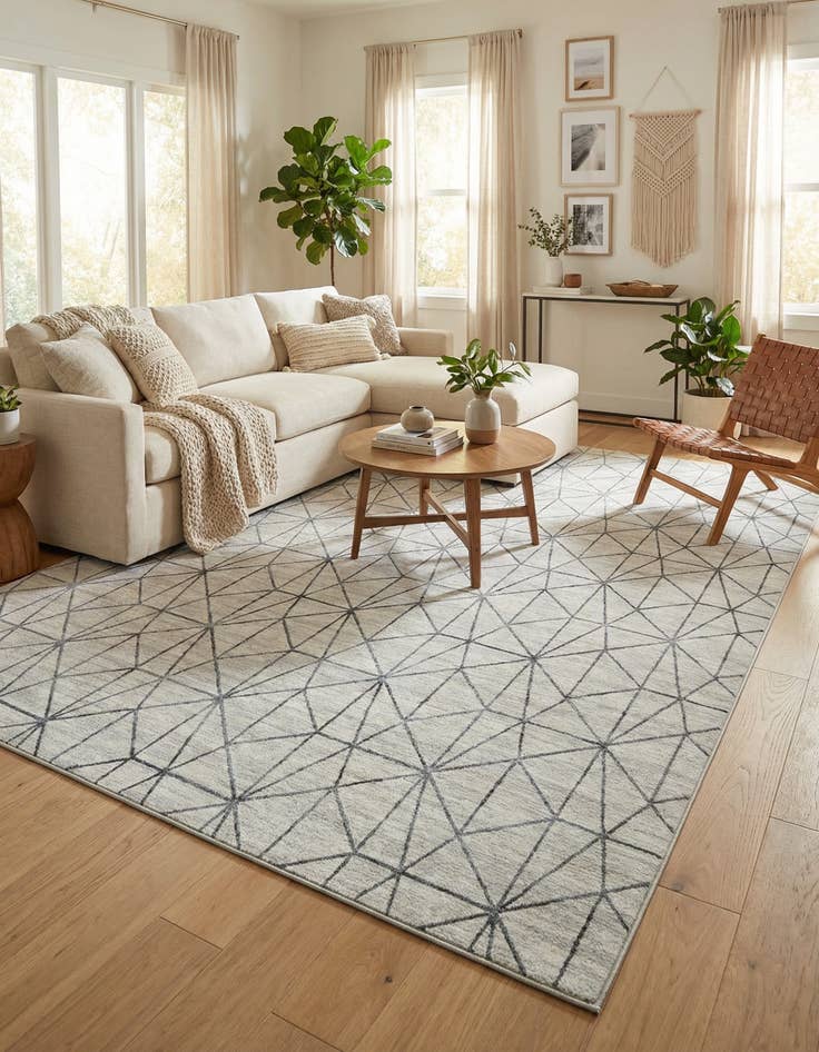 Detail image of  9' 10 x 14' Lattice Trellis Rug