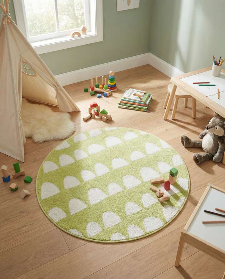 3' 3 x 3' 3 Whimsy Kids Round Rug