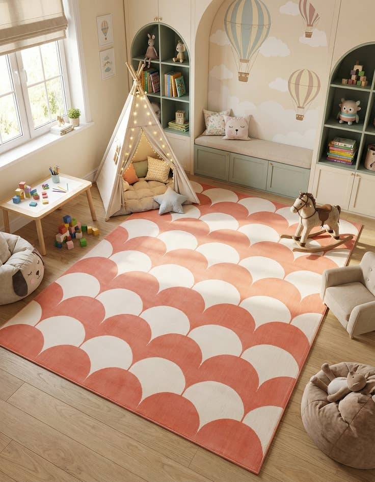 Detail image of 7' 10 x 10' Whimsy Kids Rug