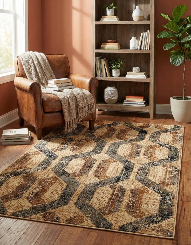 Detail image of 4' x 6' Saturn Rug