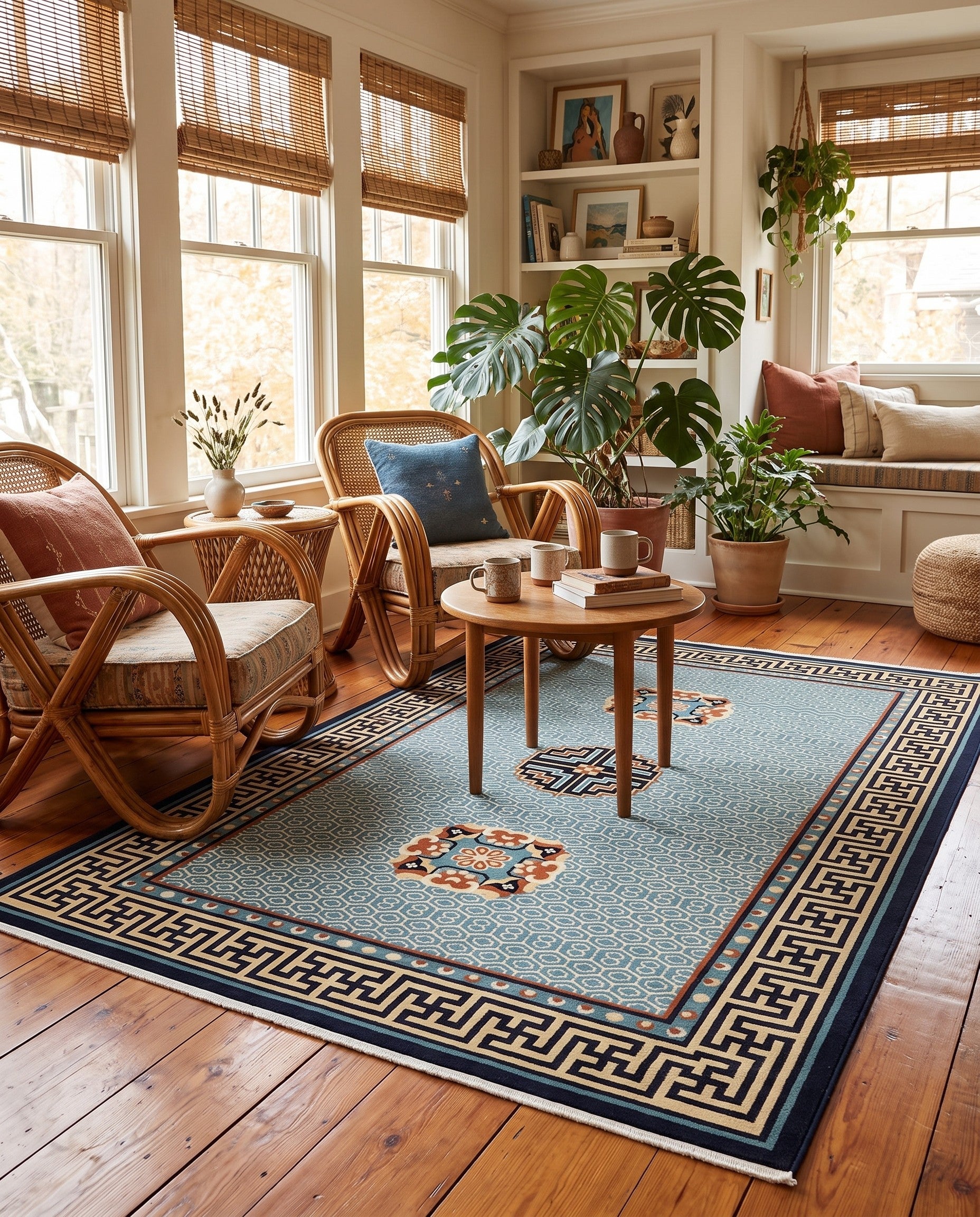 5' 3 x 8' Nain Design Rug
