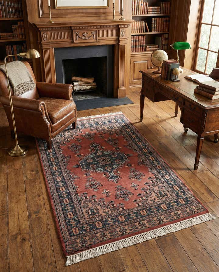 3' 2 x 5' 3 Hand Knotted Bokhara Oriental Wool Rug