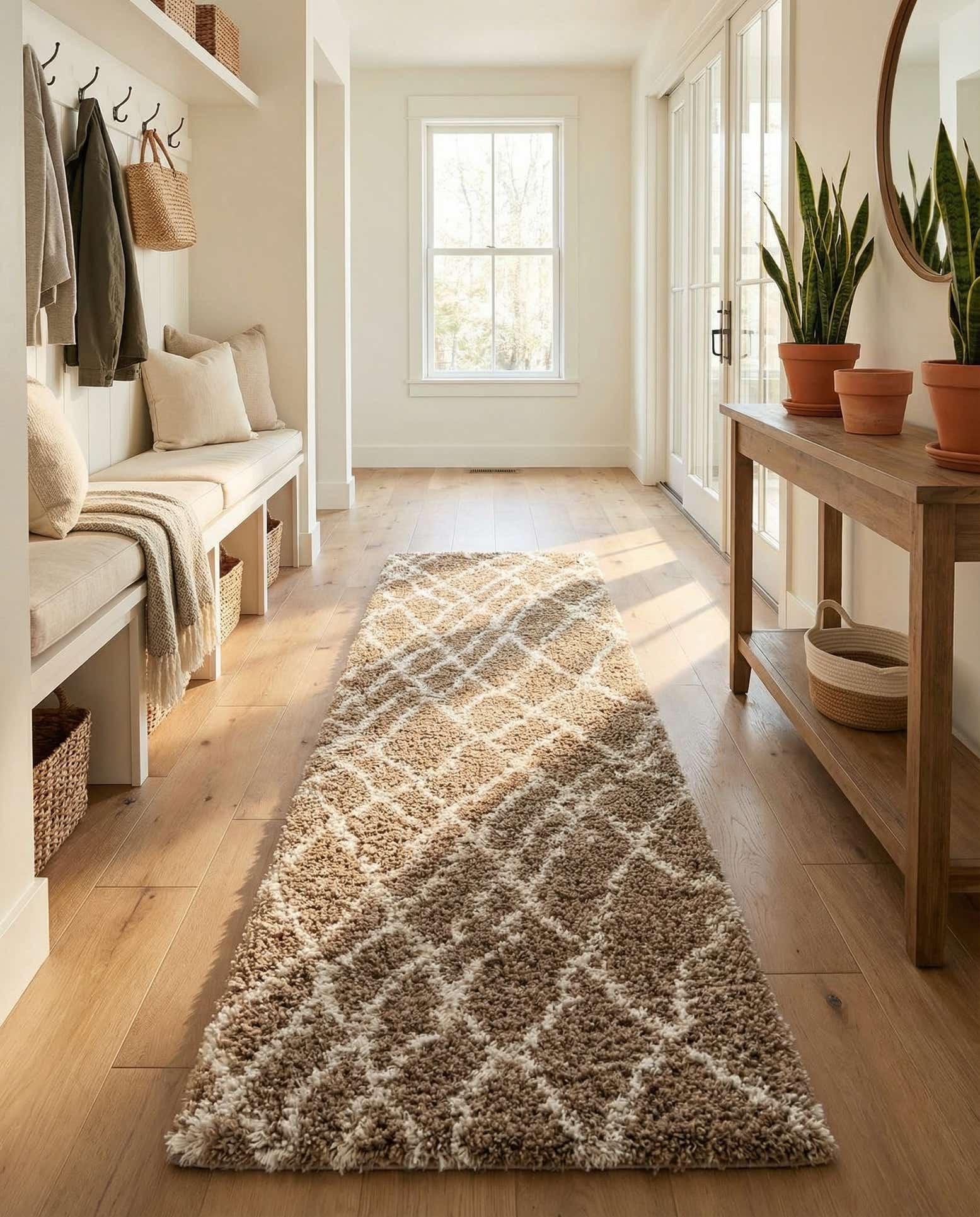 2' 7 x 10' Soft Touch Shag Runner Rug