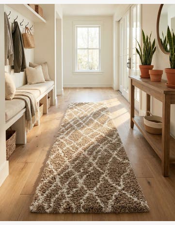2' 7 x 10' Soft Touch Shag Runner Rug