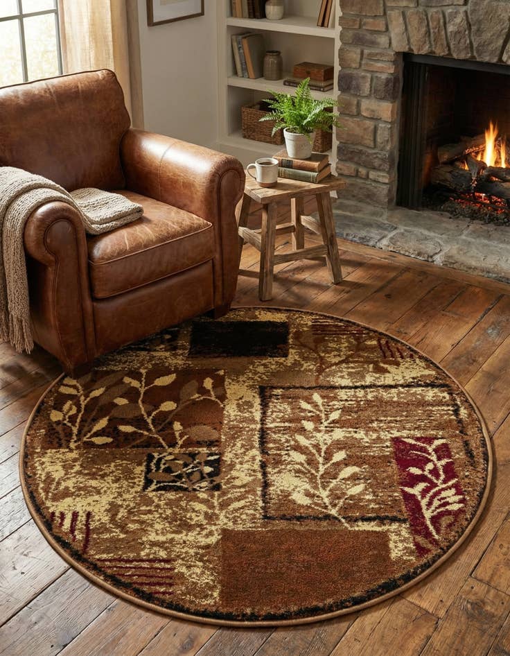 Detail image of  3' x 3' Cafe Round Rug