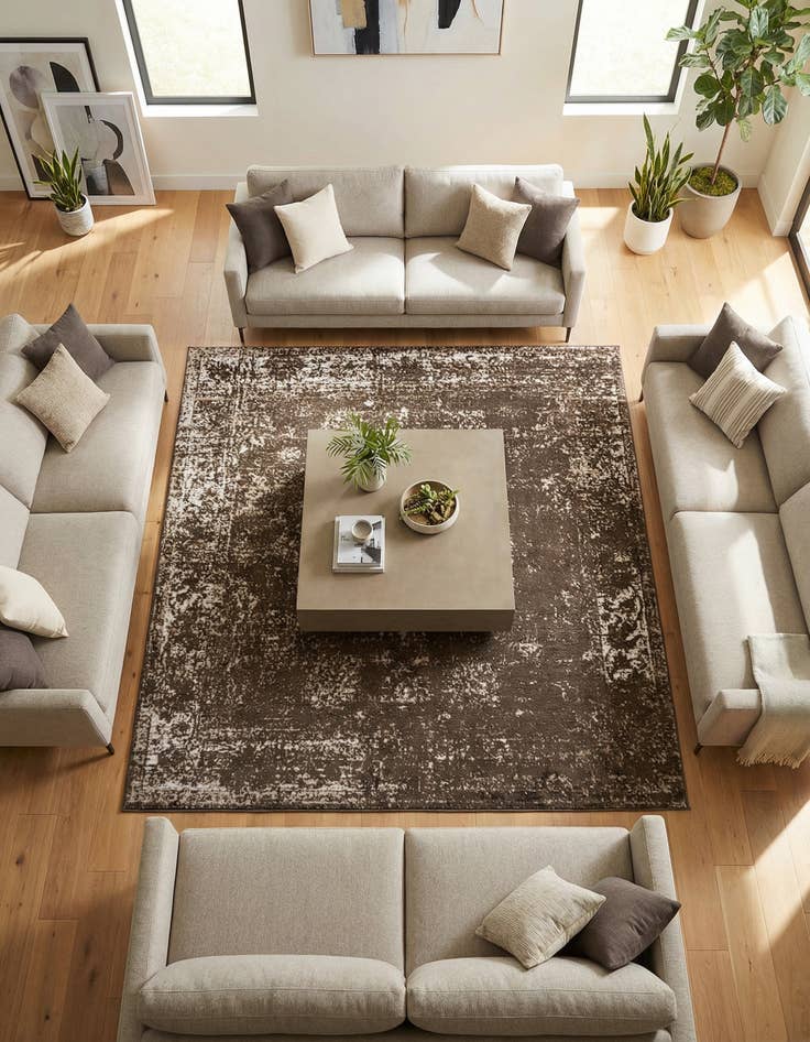 Detail image of 7' 10 x 7' 10 Monte Carlo Square Rug