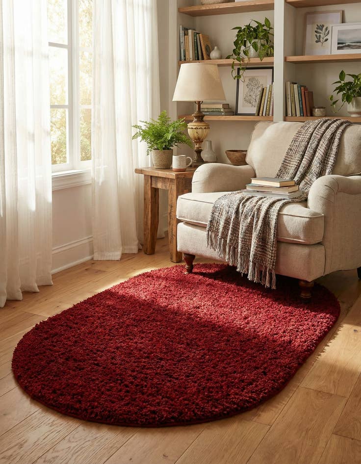 Detail image of 3' 3 x 5' 3 Everyday Shag Oval Rug