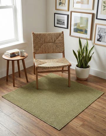 3' 3 x 3' 3 Everyday Solid Square Rug