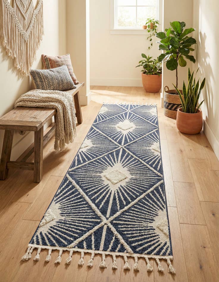 Detail image of 2' 7 x 10' Boho Runner Rug