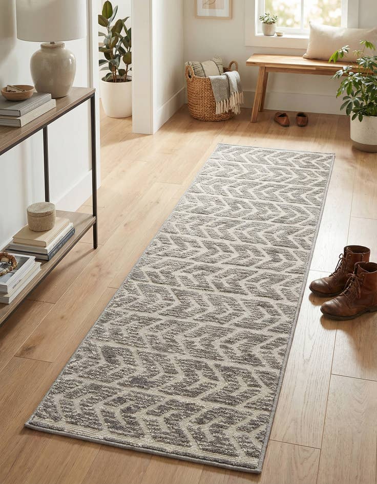 Detail image of 2' x 6' Washable Sabrina Soto Aston Indoor / Outdoor Runner Rug