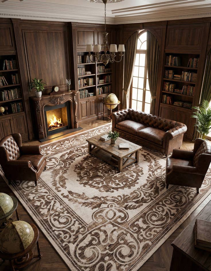 Detail image of 10' 8 x 10' 8 Hermitage Square Rug