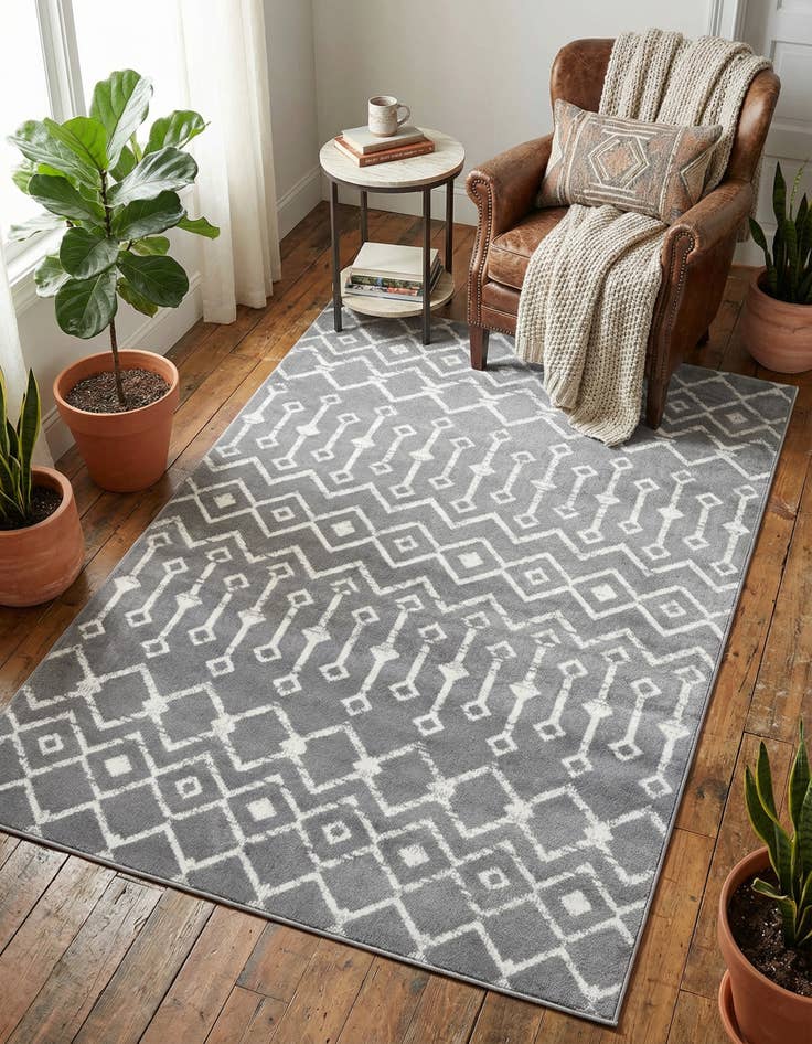 Detail image of 4' x 6' Kasbah Trellis Rug