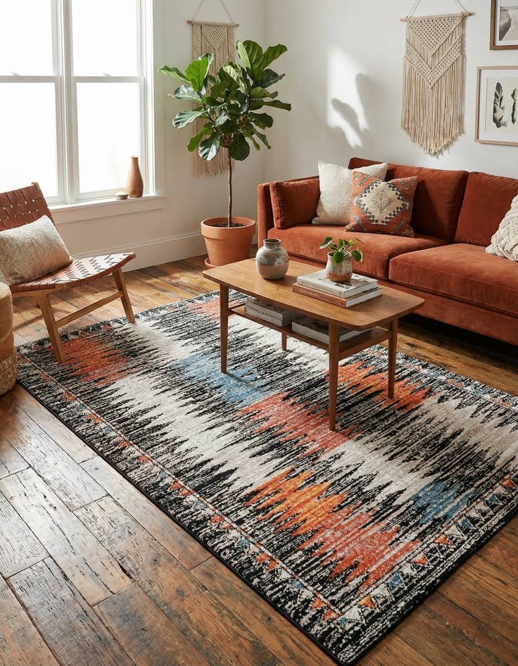 Detail image of 5' 3 x 8' Aramis Rug