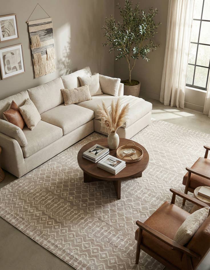 Detail image of 10' x 13' Kasbah Trellis Rug