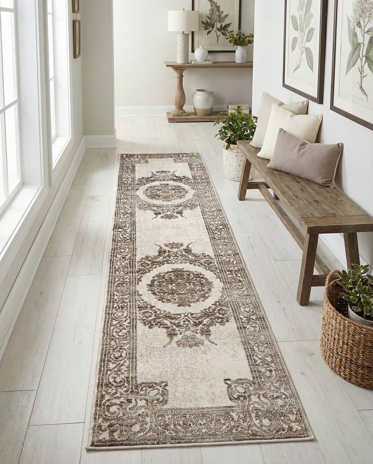 Detail image of 2' 6 x 10' Hermitage Runner Rug