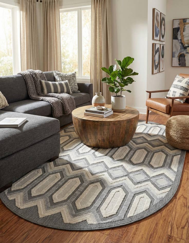 Detail image of 7' 10 x 10' Arlo Oval Rug