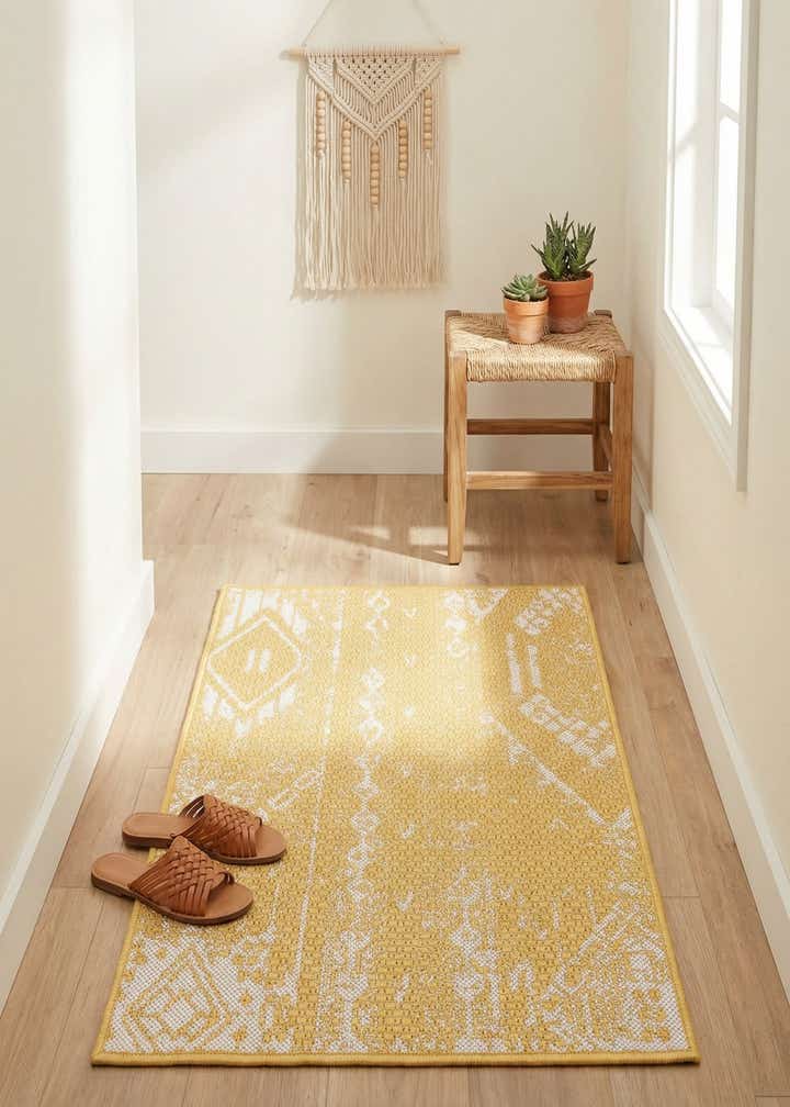 2' x 3' Easy-Clean Bohemian Indoor / Outdoor Rug