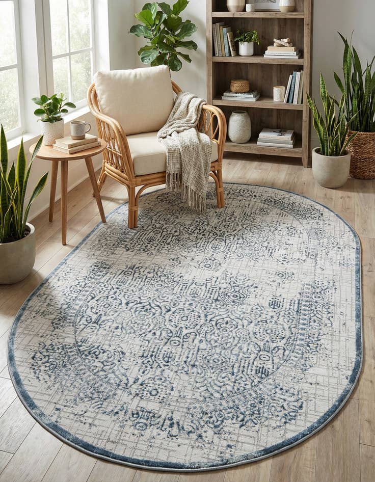 Detail image of 5' 3 x 8' Derbyshire Oval Rug