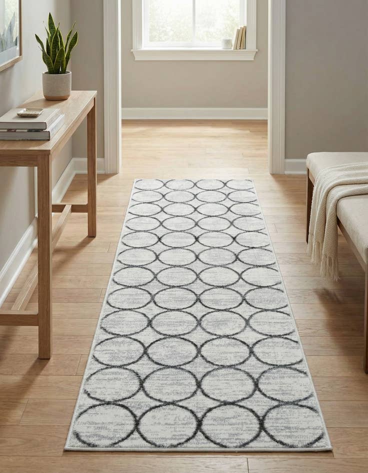 Detail image of 2' x 6' Lattice Trellis Runner Rug