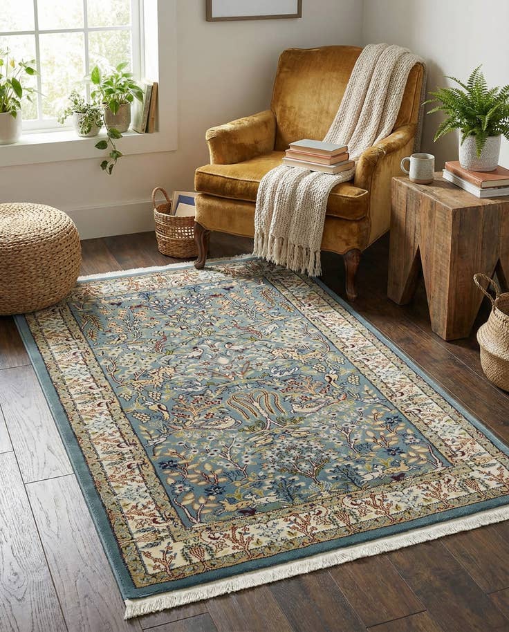 Detailansicht von 95cm x 160cm Nain Design Teppich