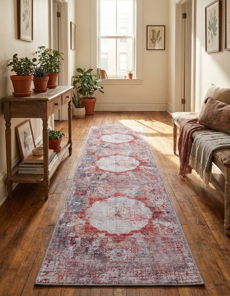 Detail image of 2' x 8' Washable Yara Runner Rug