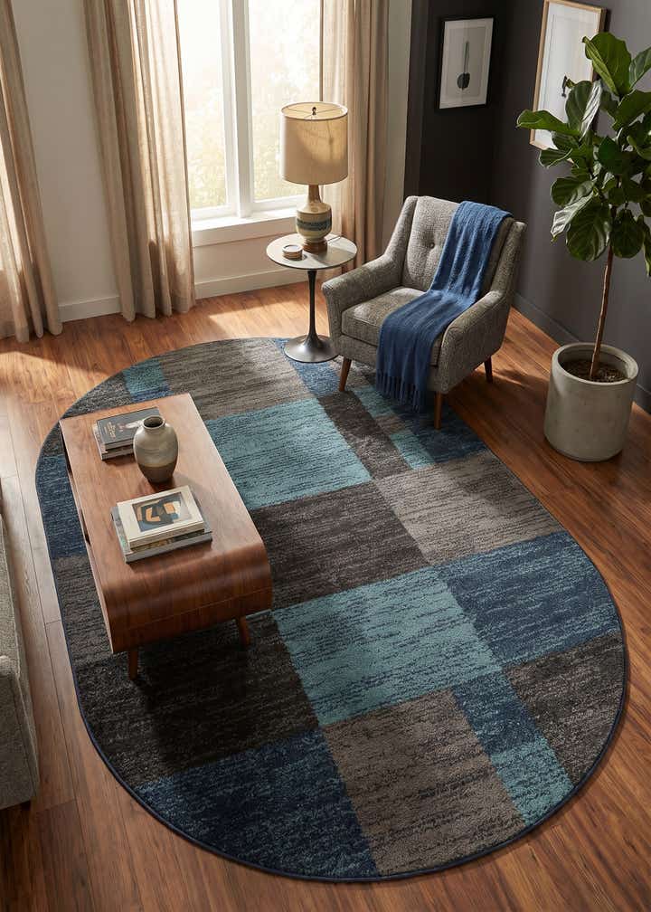 5' 3 x 8' Harvest Oval Rug