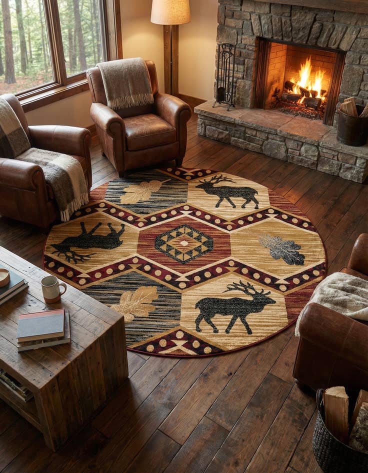 Detail image of 7' 10 x 7' 10 Pioneer Round Rug