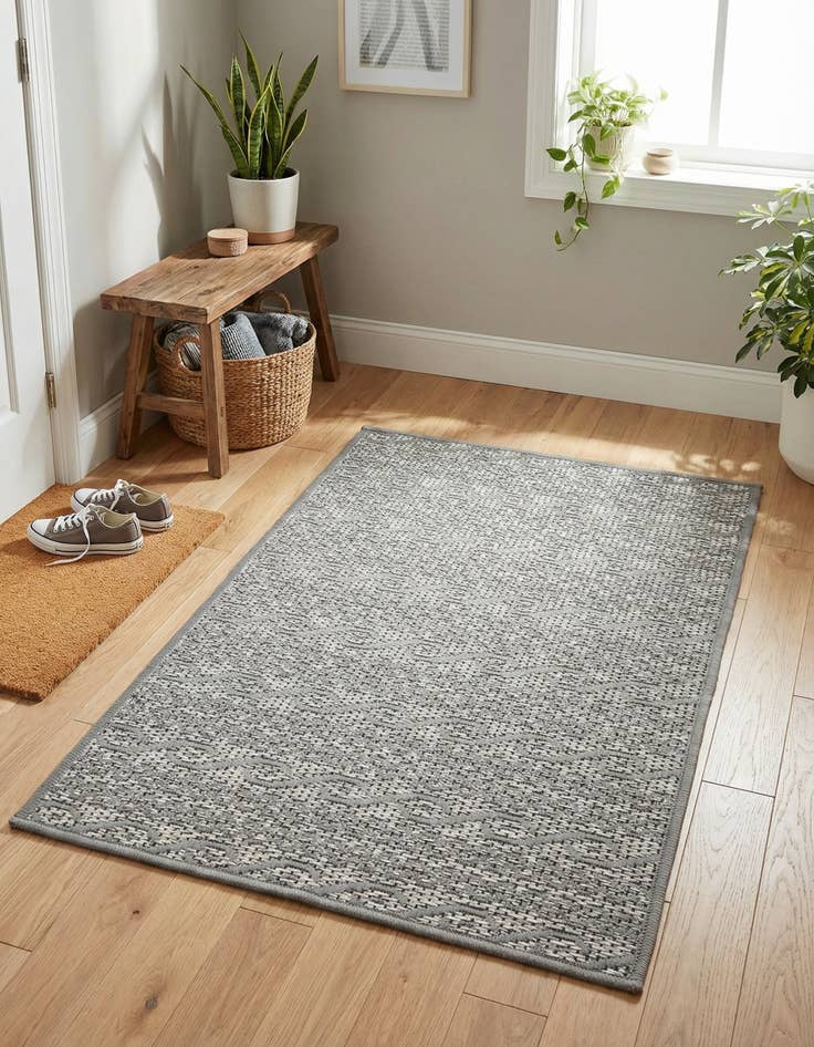Detail image of 2' 2 x 3' Washable Modern Indoor / Outdoor Rug