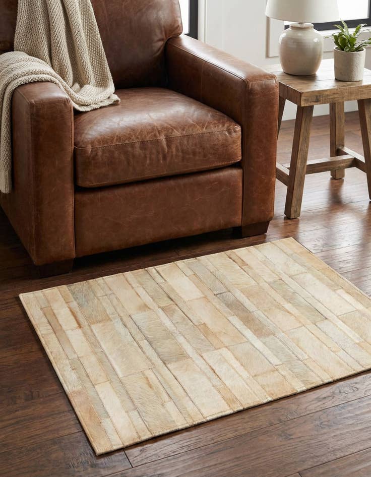 Detail image of 2' 1 x 3' Cowhide Rug