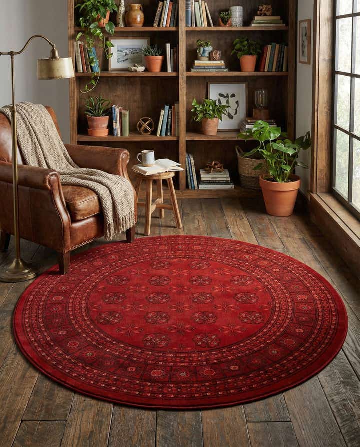 160cm x 160cm Bokhara Rond Vloerkleed