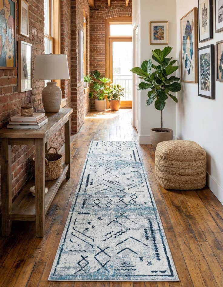 Detail image of 2' x 8' Kamala Washable Runner Rug