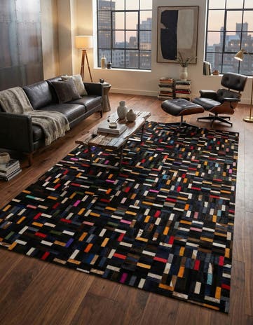 5' 1 x 7' 11 Cowhide - Patchwork Rug