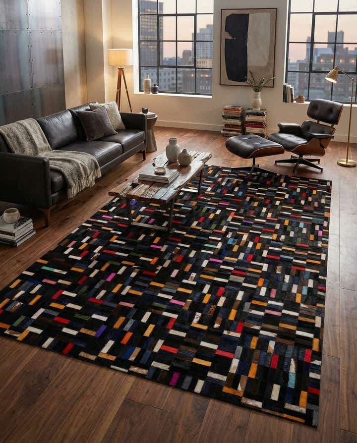 5' 1 x 7' 11 Cowhide - Patchwork Rug