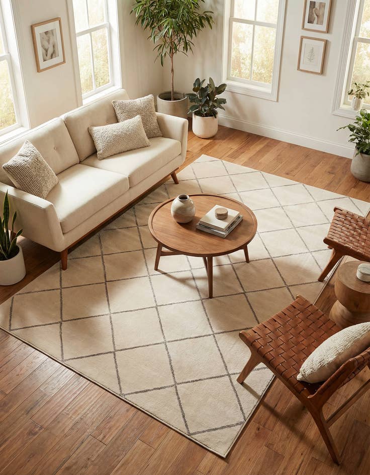 Detail image of 5' 3 x 8' Vogue Geo Rug