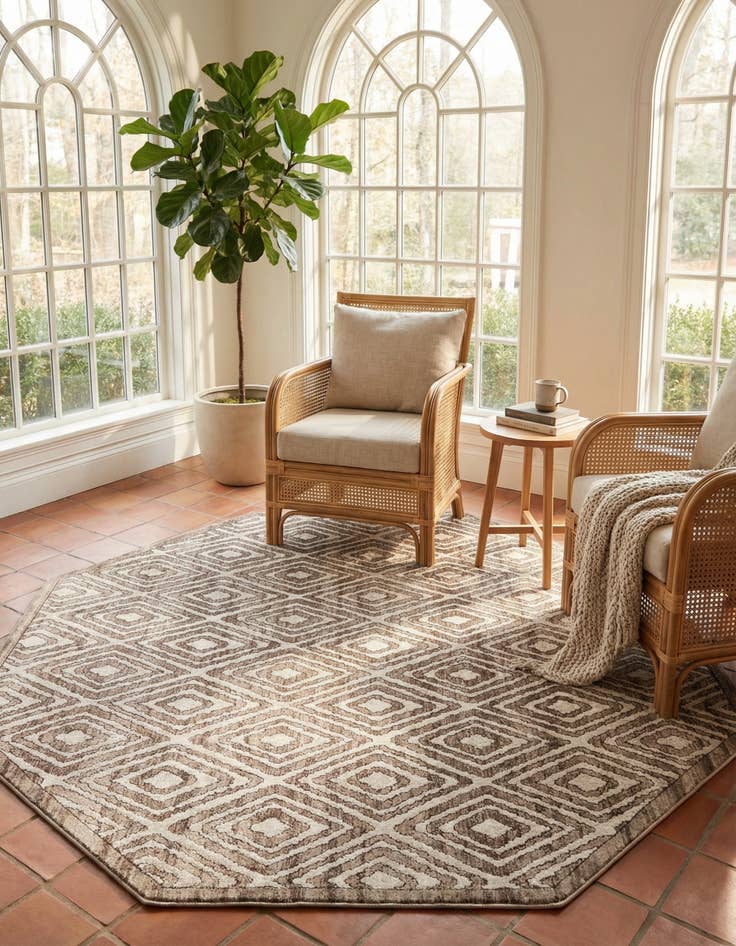 Detail image of 7' 10 x 7' 10 Hermitage Octagon Rug