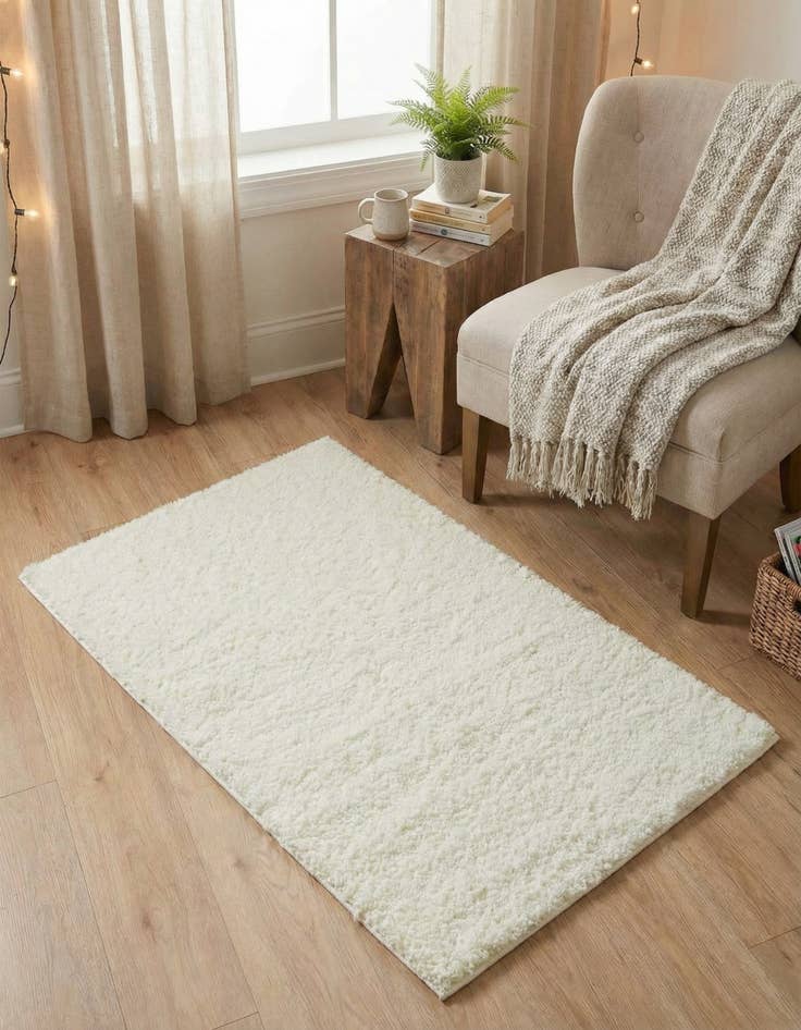 Detail image of  2' x 3' Soft Solid Shag Rug