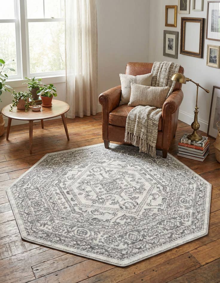 Detail image of 5' 3 x 5' 3 Boston Octagon Rug