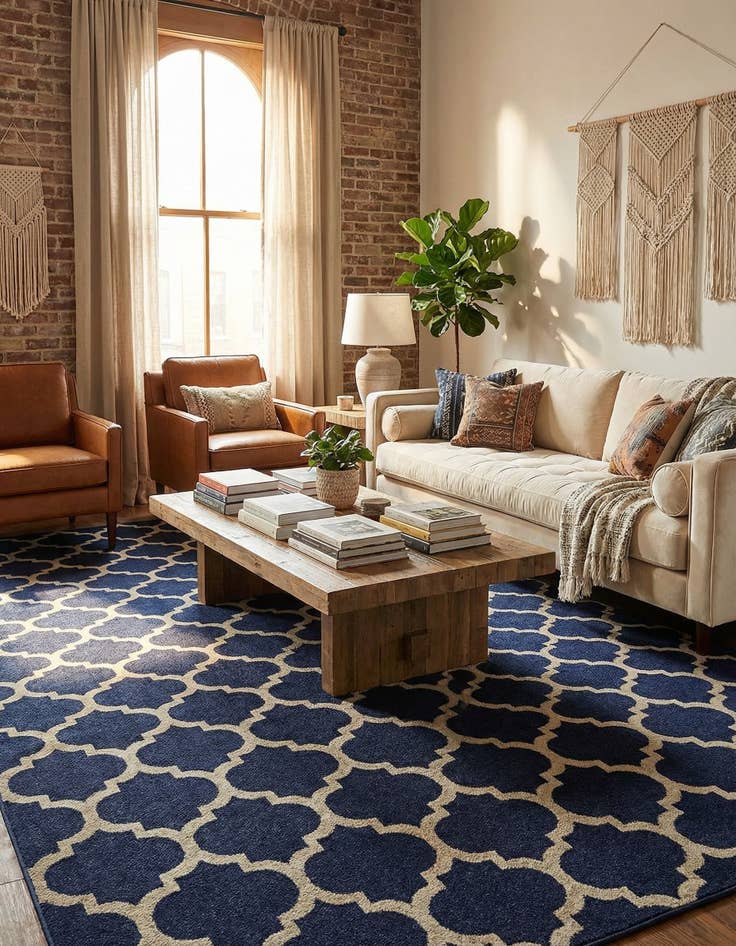 Detail image of 10' x 13' Lattice Rug