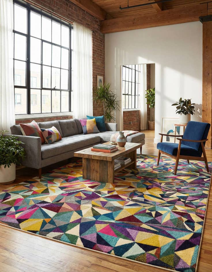 Detail image of 9' x 12' 2 Washable Casablanca Rug
