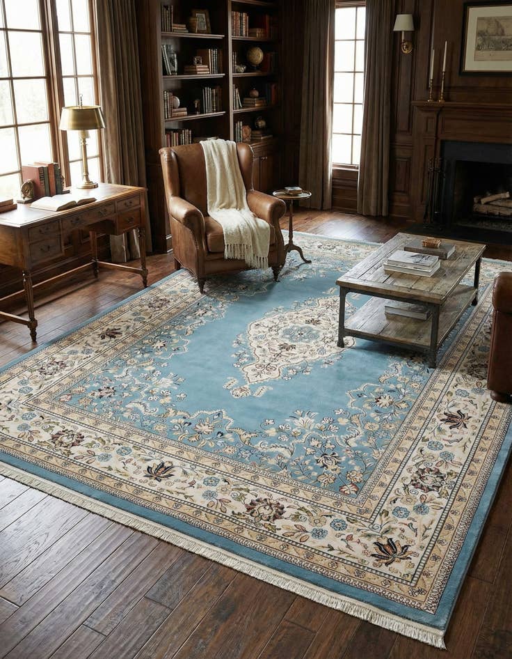 Detail image of 7' 10 x 10' Nain Design Rug