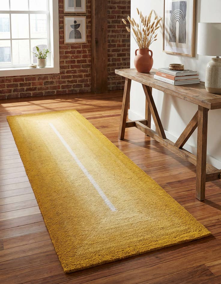 Detail image of  2' x 6' 1 Ombre Wool Runner Rug