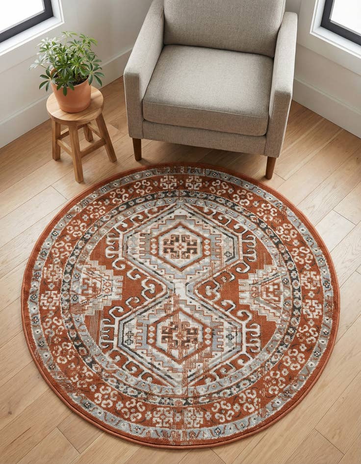 Detail image of 4' 1 x 4' 1 Charlotte Round Rug