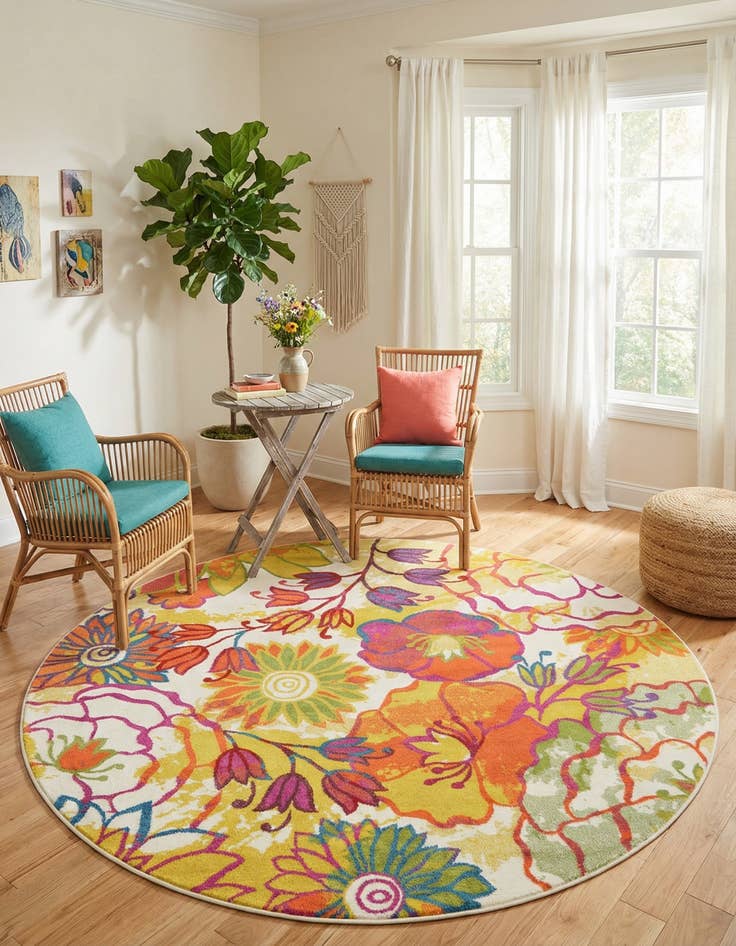 Detail image of 8' x 8' Tuscany Round Rug