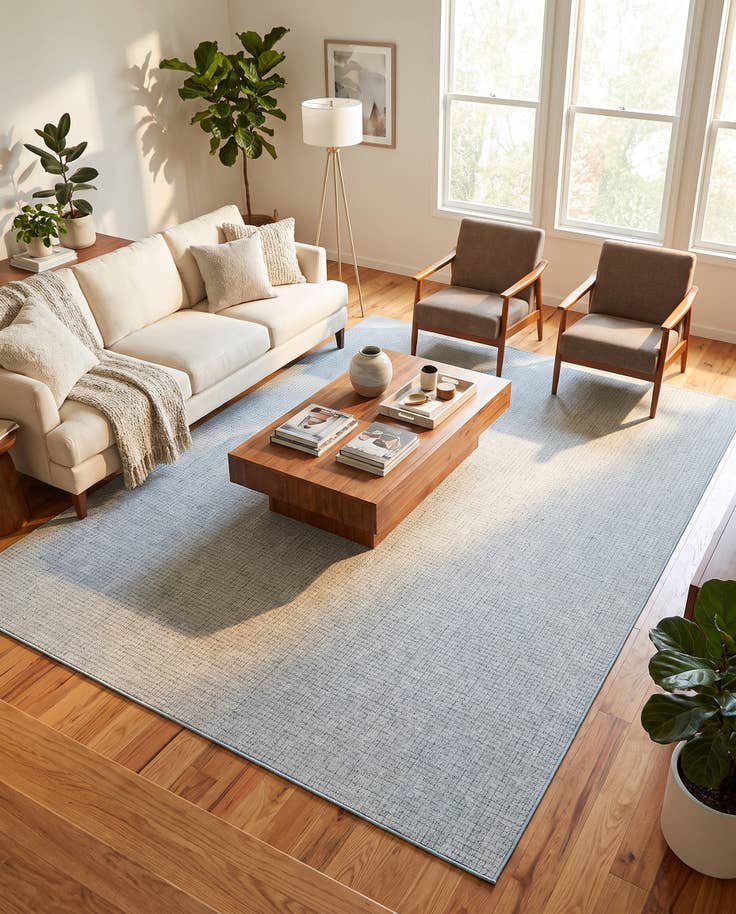 Detail image of 10' x 13' Easy-Clean Checkered Indoor / Outdoor Rug