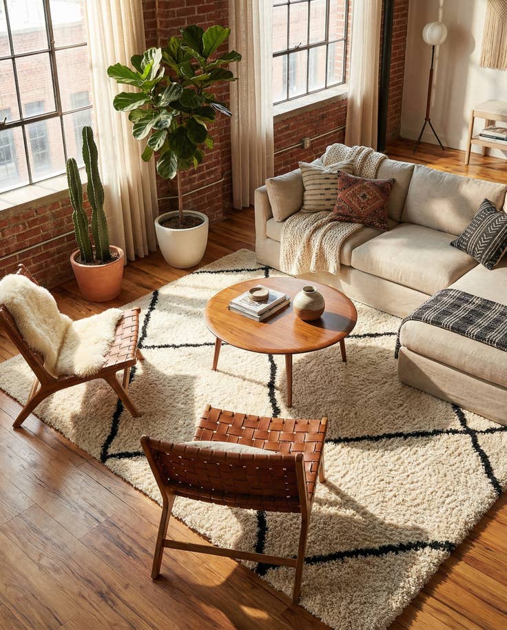 Detail image of 8' x 10' Infinity Shag Rug